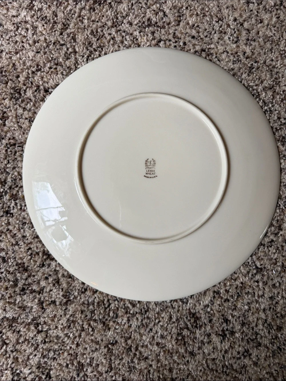 Vintage Lenox Harvest (Wheat / R-442) Fine Bone China Dinner Plates (set of 4)